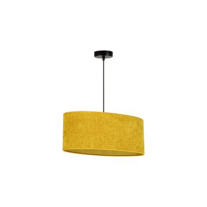 Duolla - Luster na sajli OVAL 1xE27/15W/230V braon