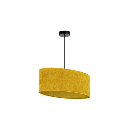 Duolla - Luster na sajli OVAL 1xE27/15W/230V braon
