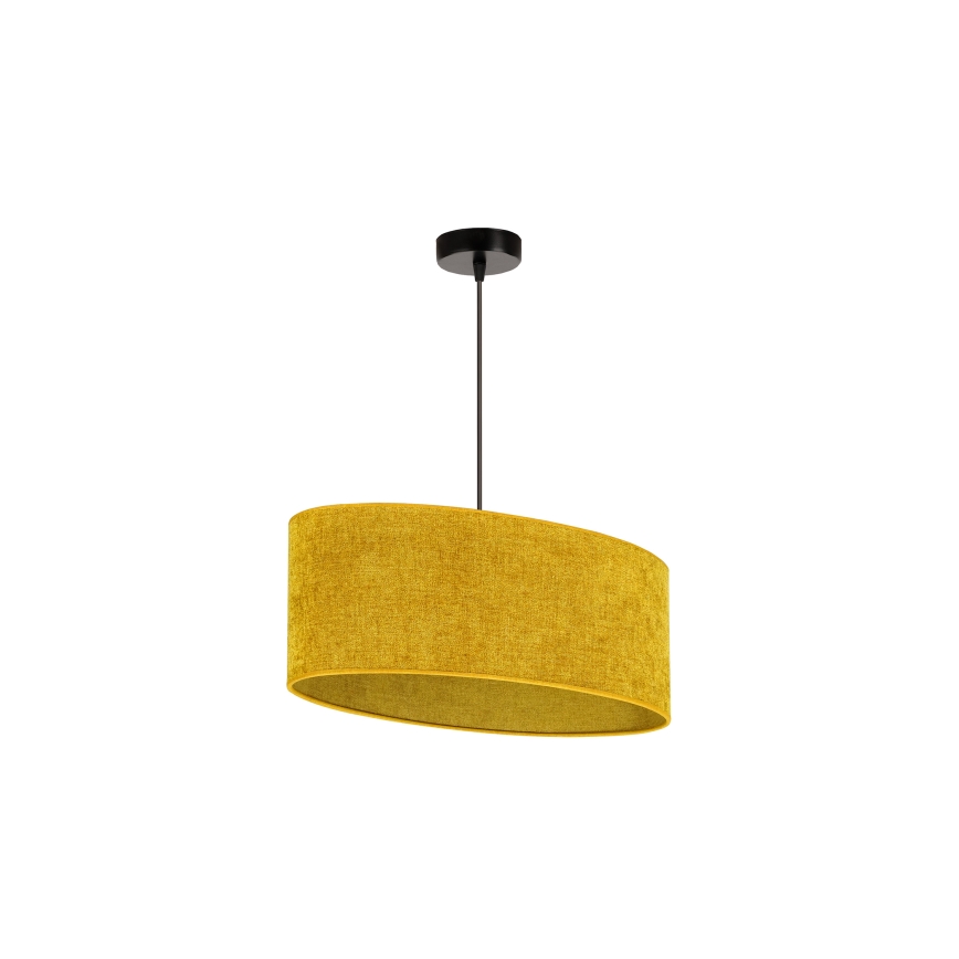 Duolla - Luster na sajli OVAL 1xE27/15W/230V braon