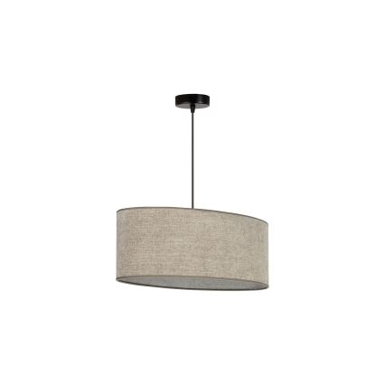 Duolla - Luster na sajli OVAL 1xE27/15W/230V braon