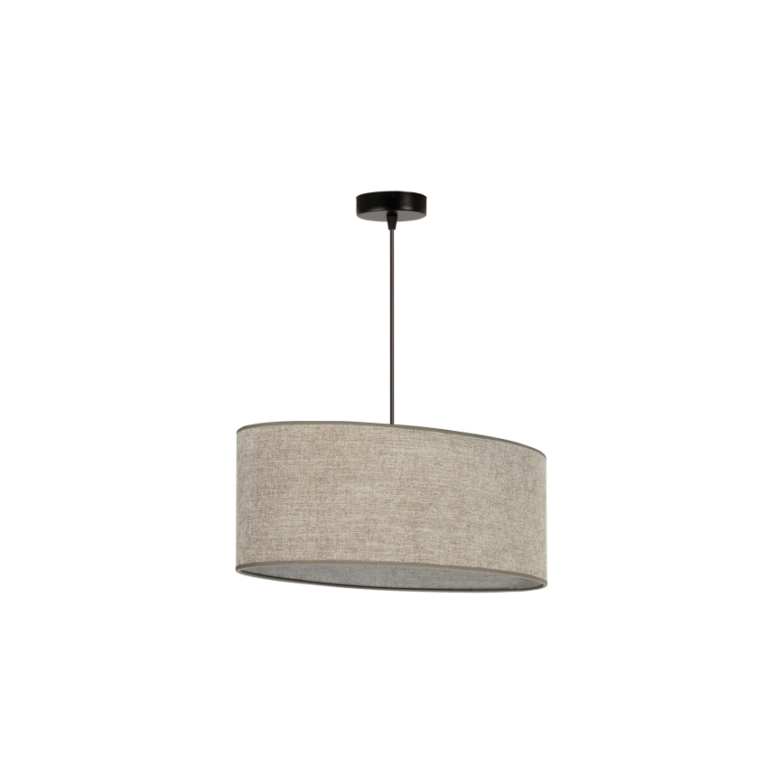 Duolla - Luster na sajli OVAL 1xE27/15W/230V braon