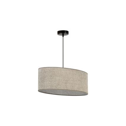 Duolla - Luster na sajli OVAL 1xE27/15W/230V braon