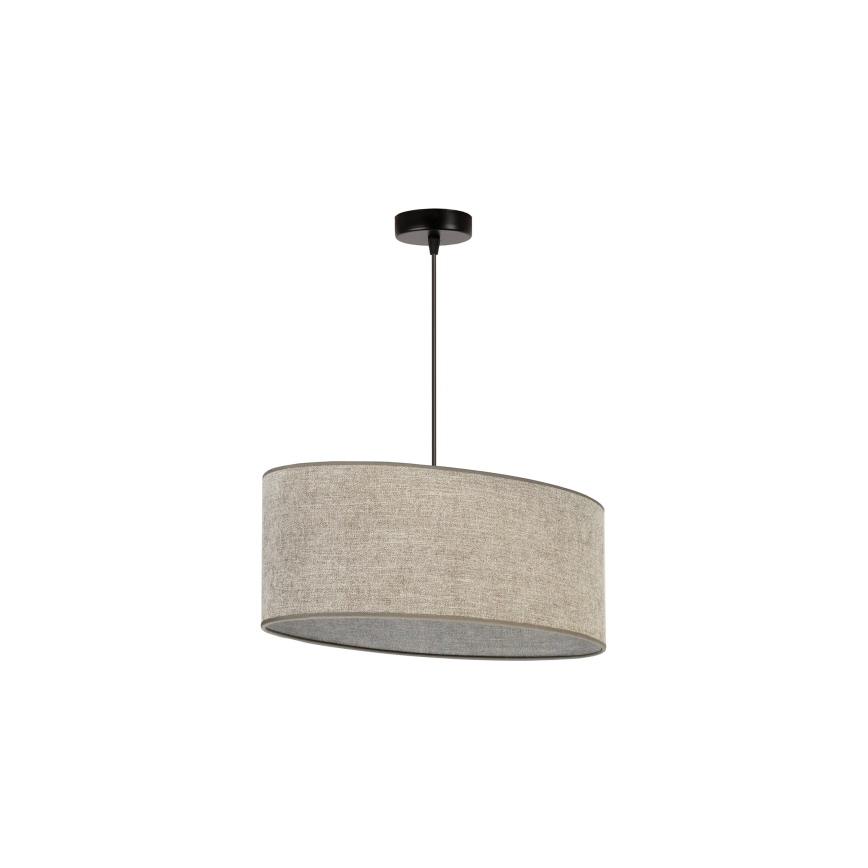 Duolla - Luster na sajli OVAL 1xE27/15W/230V braon