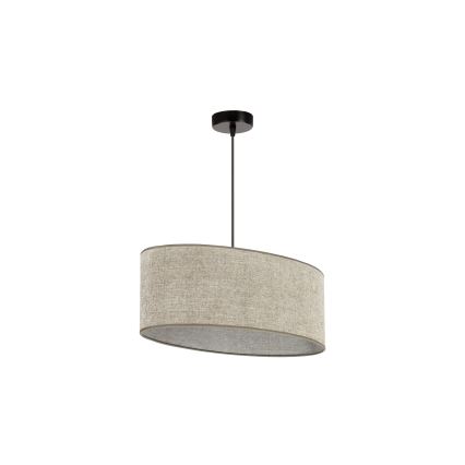 Duolla - Luster na sajli OVAL 1xE27/15W/230V braon