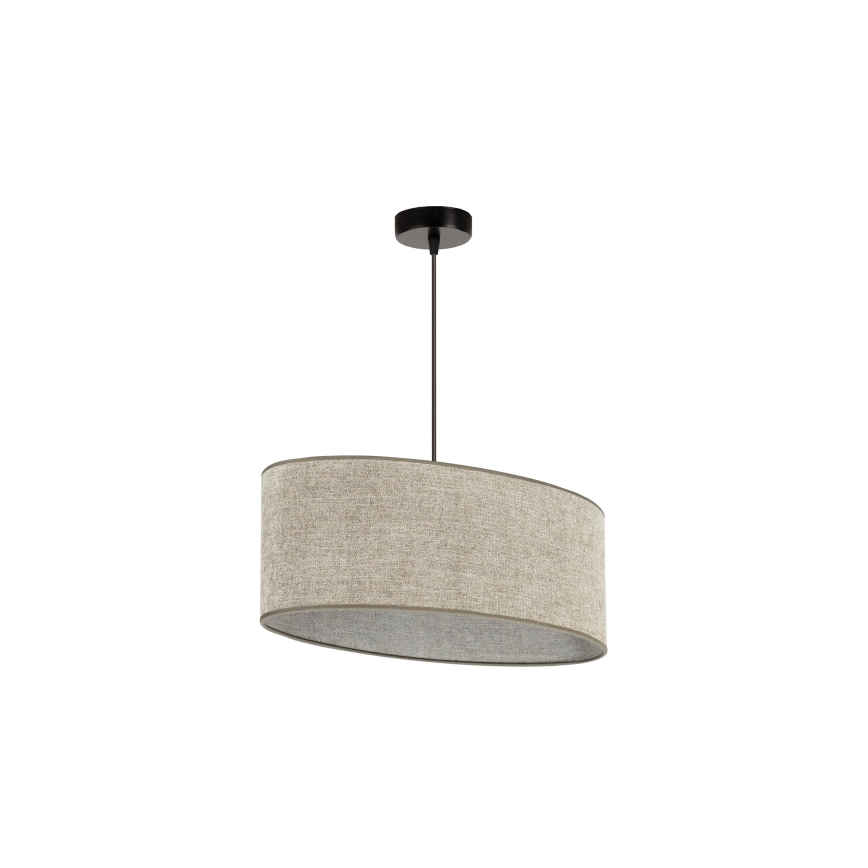 Duolla - Luster na sajli OVAL 1xE27/15W/230V braon