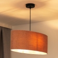 Duolla - Luster na sajli OVAL 1xE27/15W/230V roze