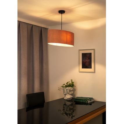 Duolla - Luster na sajli OVAL 1xE27/15W/230V roze