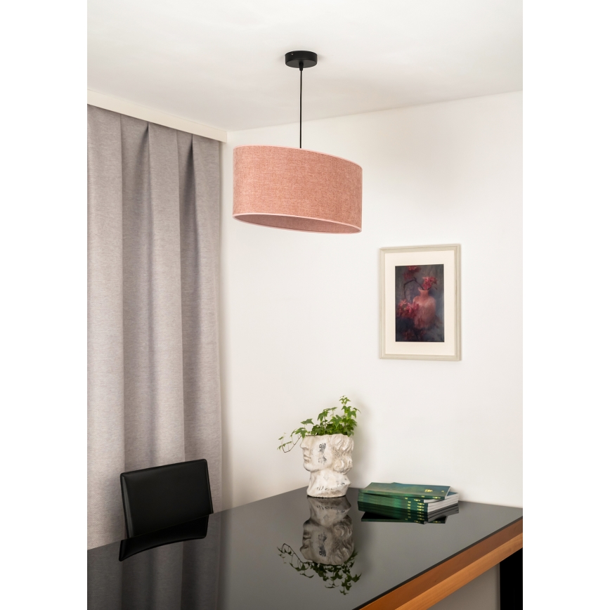 Duolla - Luster na sajli OVAL 1xE27/15W/230V roze