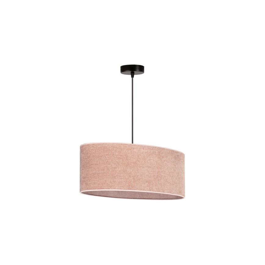 Duolla - Luster na sajli OVAL 1xE27/15W/230V roze