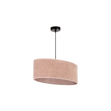 Duolla - Luster na sajli OVAL 1xE27/15W/230V roze