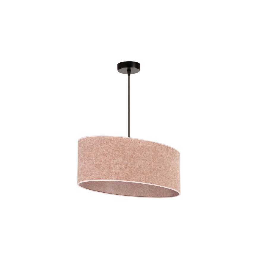 Duolla - Luster na sajli OVAL 1xE27/15W/230V roze
