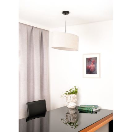 Duolla - Luster na sajli OVAL 1xE27/15W/230V sivo