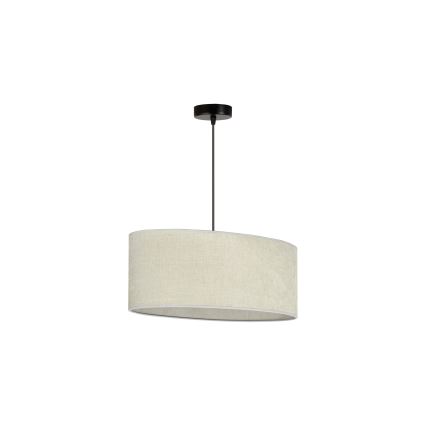 Duolla - Luster na sajli OVAL 1xE27/15W/230V sivo