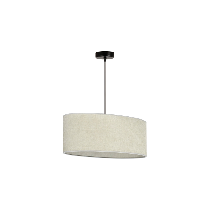 Duolla - Luster na sajli OVAL 1xE27/15W/230V sivo