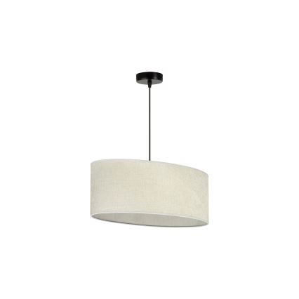 Duolla - Luster na sajli OVAL 1xE27/15W/230V sivo