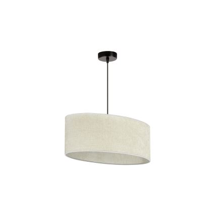 Duolla - Luster na sajli OVAL 1xE27/15W/230V sivo
