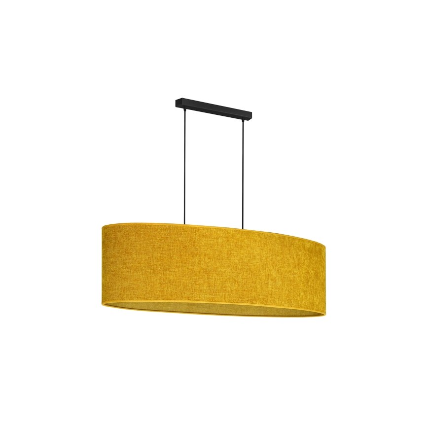Duolla - Luster na sajli OVAL 2xE27/15W/230V braon