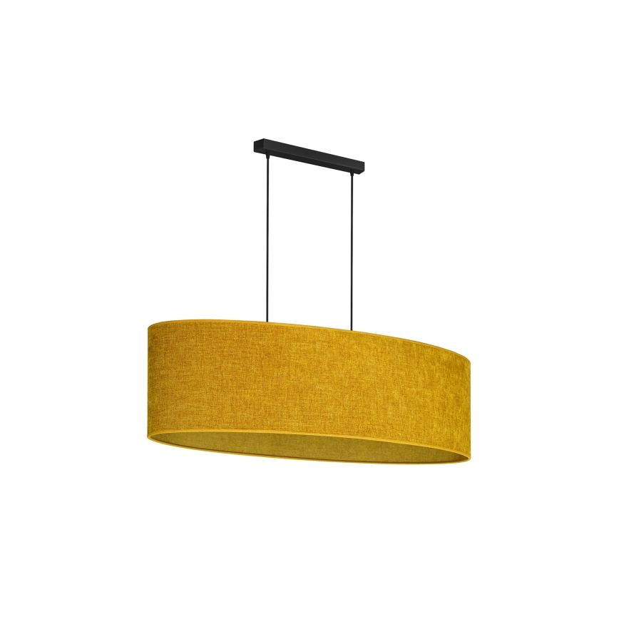 Duolla - Luster na sajli OVAL 2xE27/15W/230V braon