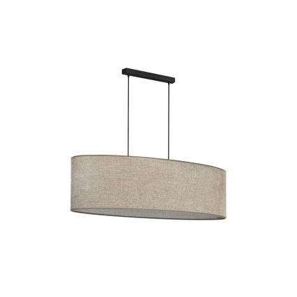 Duolla - Luster na sajli OVAL 2xE27/15W/230V braon