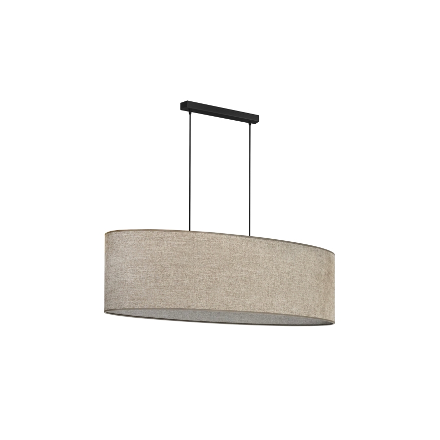 Duolla - Luster na sajli OVAL 2xE27/15W/230V braon
