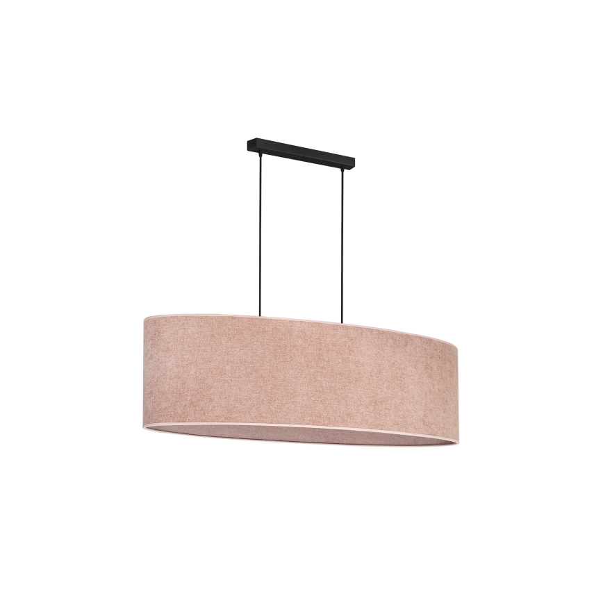 Duolla - Luster na sajli OVAL 2xE27/15W/230V roze