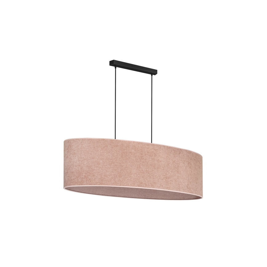Duolla - Luster na sajli OVAL 2xE27/15W/230V roze