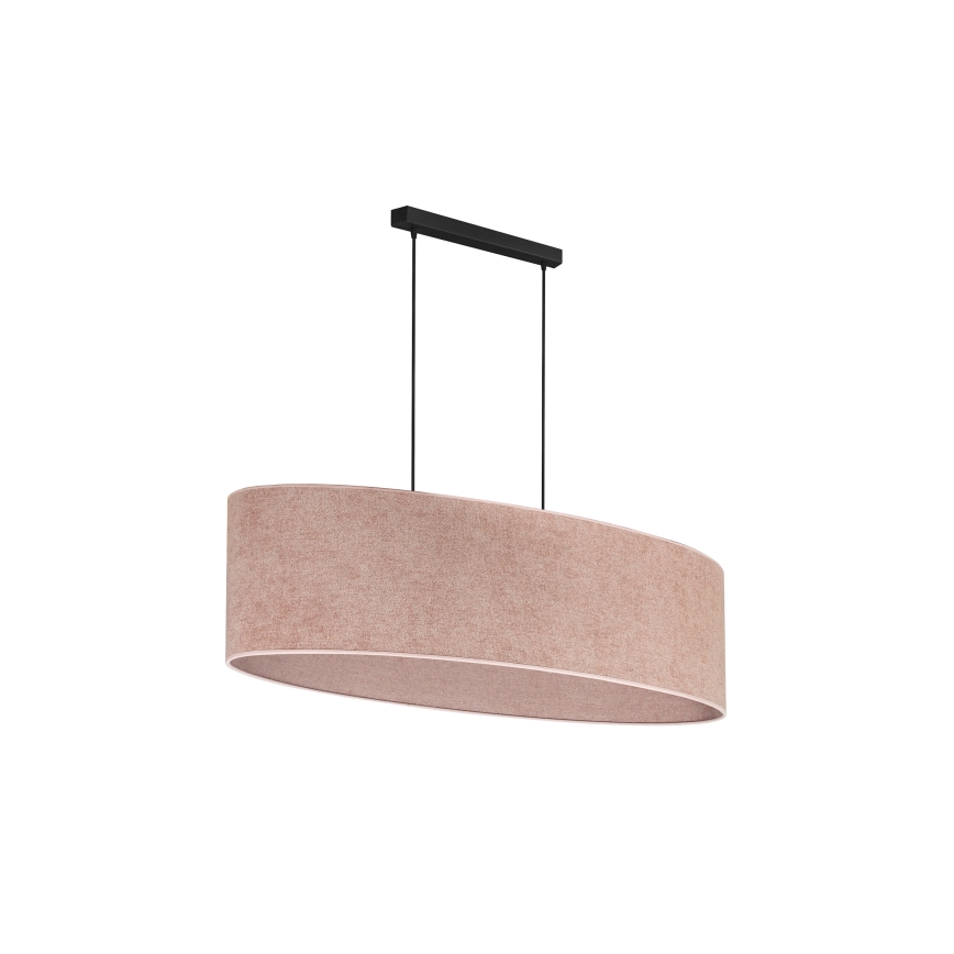 Duolla - Luster na sajli OVAL 2xE27/15W/230V roze