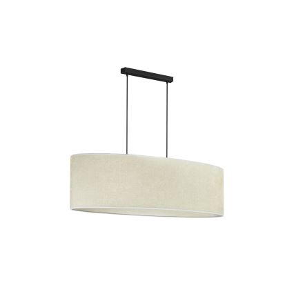Duolla - Luster na sajli OVAL 2xE27/15W/230V sivo