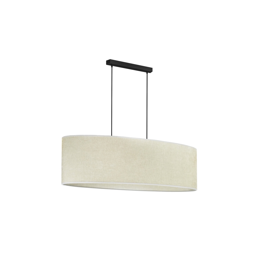 Duolla - Luster na sajli OVAL 2xE27/15W/230V sivo
