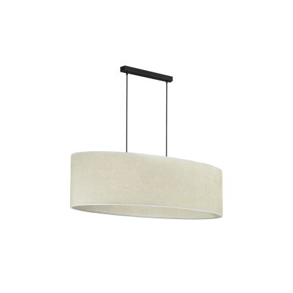 Duolla - Luster na sajli OVAL 2xE27/15W/230V sivo