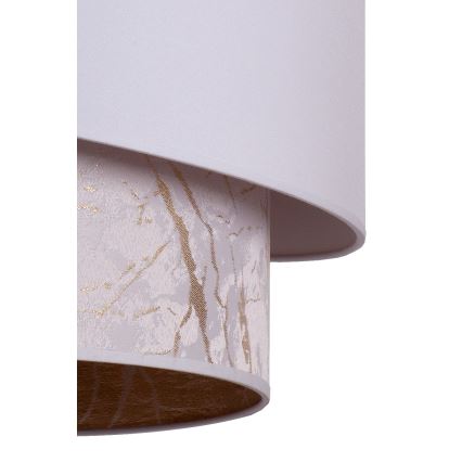 Duolla - Luster na sajli PARIS 1xE27/15W/230V pr. 40 cm bela/bež