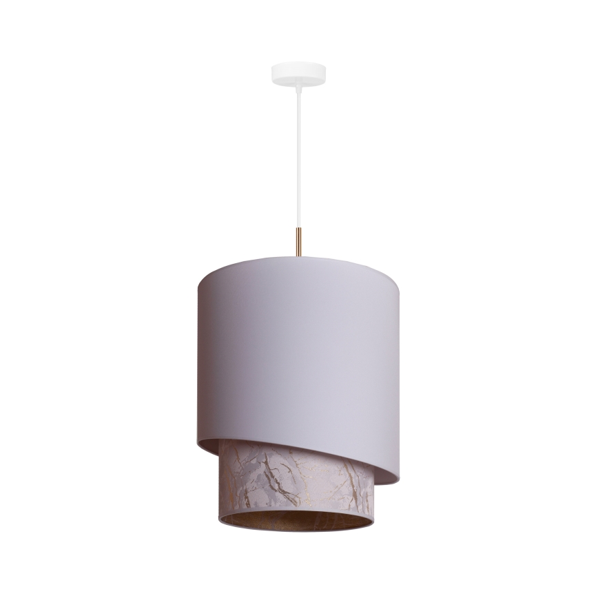 Duolla - Luster na sajli PARIS 1xE27/15W/230V pr. 40 cm bela/bež