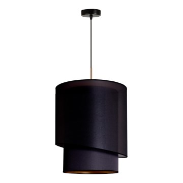 Duolla - Luster na sajli PARIS 1xE27/15W/230V pr. 40 cm crno/zlatna