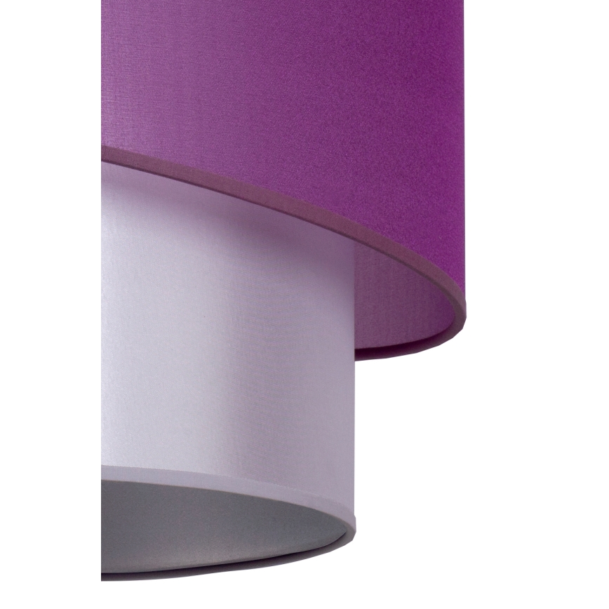 Duolla - Luster na sajli PARIS 1xE27/15W/230V pr. 40 cm ljubičasta/srebrno