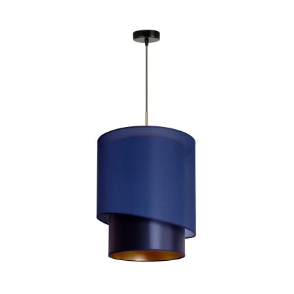 Duolla - Luster na sajli PARIS 1xE27/15W/230V pr. 40 cm plava/zlatna