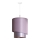 Duolla - Luster na sajli PARIS 1xE27/15W/230V pr. 40 cm roze/srebrno/bakrena