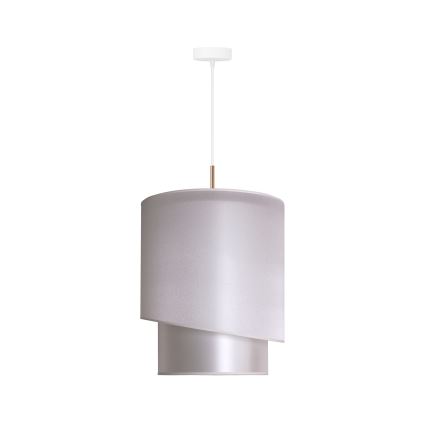 Duolla - Luster na sajli PARIS 1xE27/15W/230V pr. 40 cm srebrno/zlatna