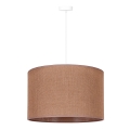 Duolla - Luster na sajli ROLLER 1xE27/15W/230V pr. 40 cm braon