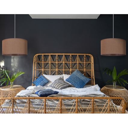 Duolla - Luster na sajli ROLLER 1xE27/15W/230V pr. 40 cm braon