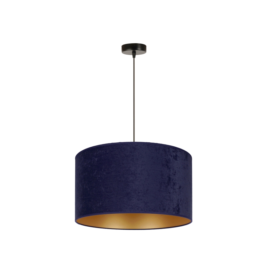 Duolla - Luster na sajli ROLLER 1xE27/15W/230V pr. 40 cm plava/zlatna