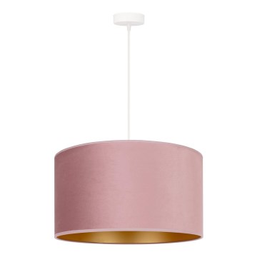 Duolla - Luster na sajli ROLLER 1xE27/15W/230V pr. 40 cm roze/zlatna