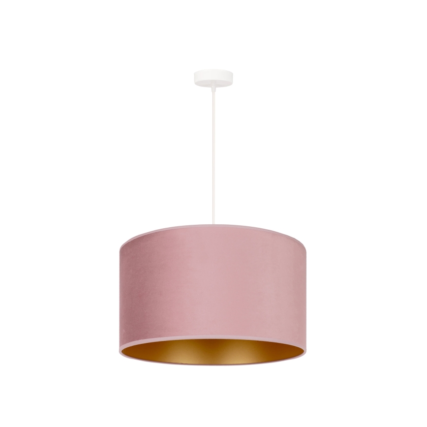 Duolla - Luster na sajli ROLLER 1xE27/15W/230V pr. 40 cm roze/zlatna