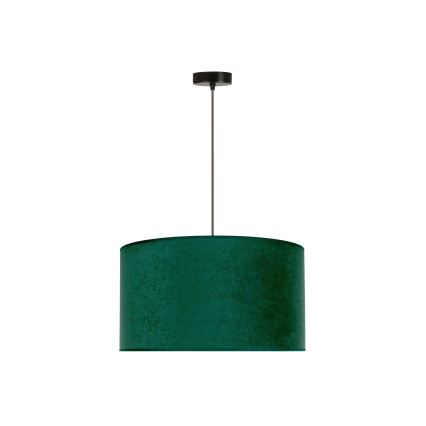 Duolla - Luster na sajli ROLLER 1xE27/15W/230V tamno pr. 40 cm zelena/zlatna