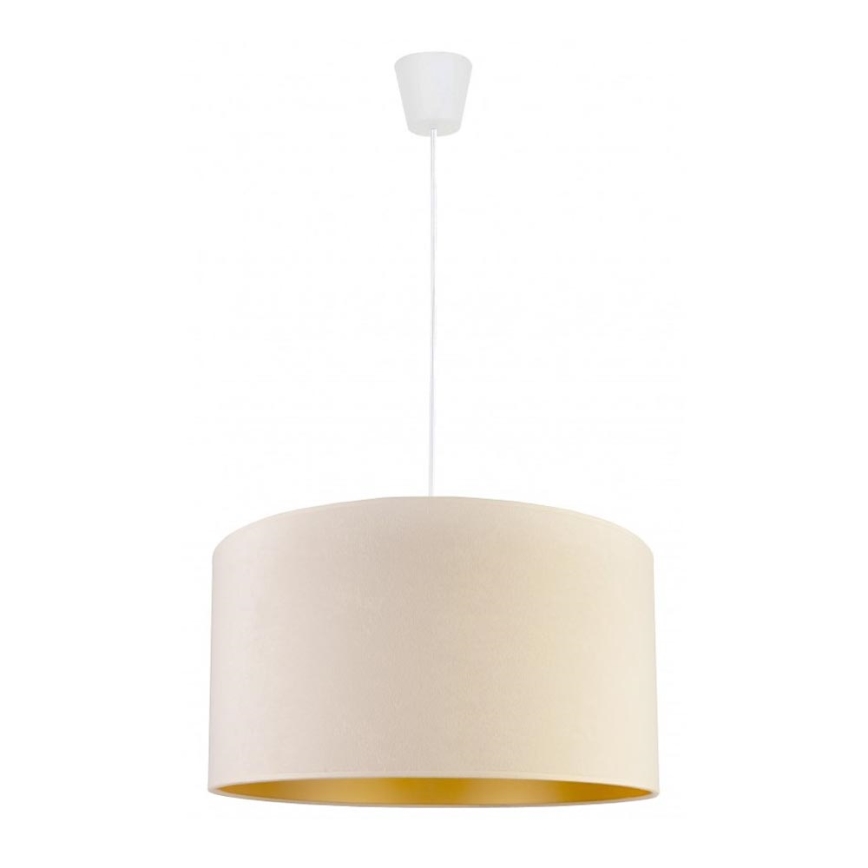 Duolla - Luster na sajli ROLLER 1xE27/40W/230V pr. 40 cm kremasta