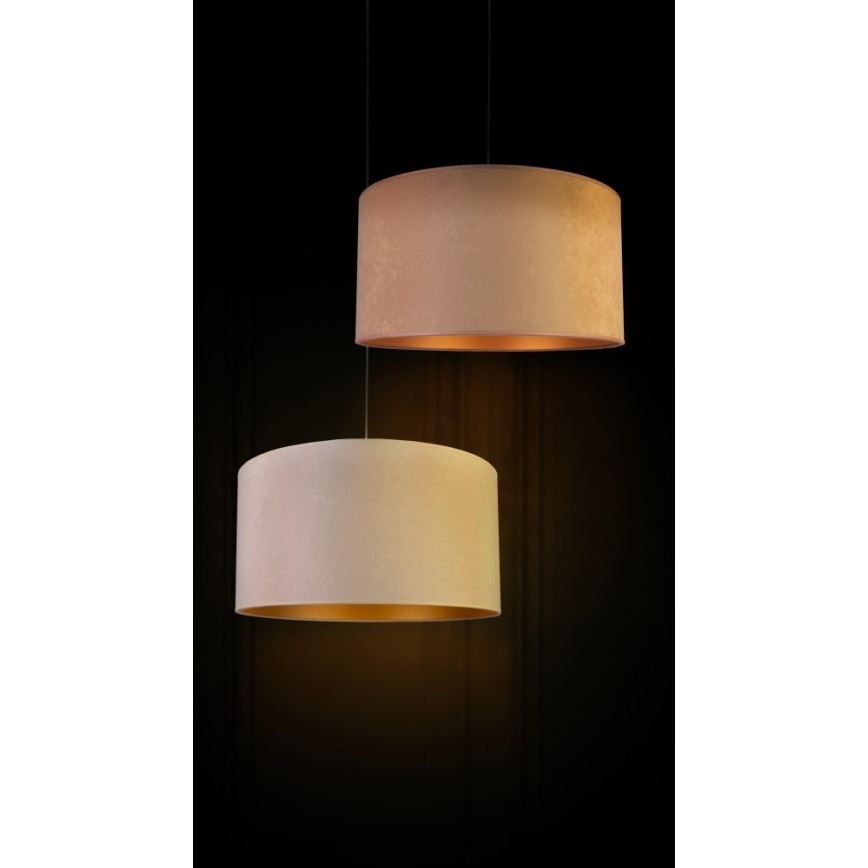 Duolla - Luster na sajli ROLLER 1xE27/40W/230V, prečnik 40 cm, bež