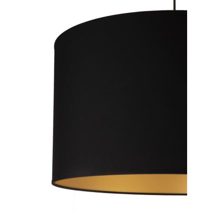 Duolla - Luster na sajli ROLLER 1xE27/40W/230V prečnik 45 cm crni