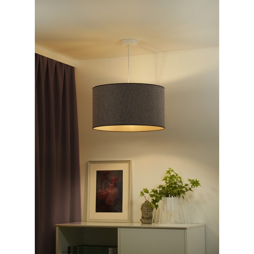 Duolla - Luster na sajli ROLLER ECO RECYCLING 1xE27/15W/230V pr. 45 cm braon