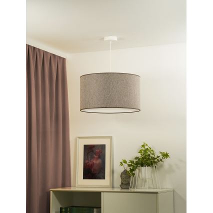 Duolla - Luster na sajli ROLLER ECO RECYCLING 1xE27/15W/230V pr. 45 cm braon