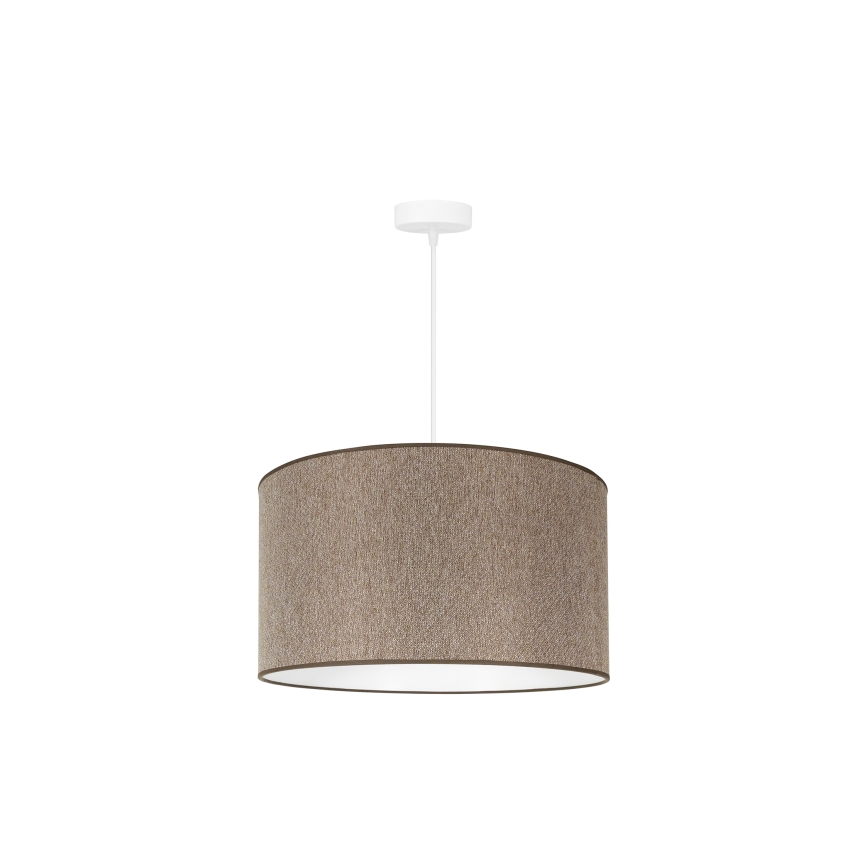 Duolla - Luster na sajli ROLLER ECO RECYCLING 1xE27/15W/230V pr. 45 cm braon