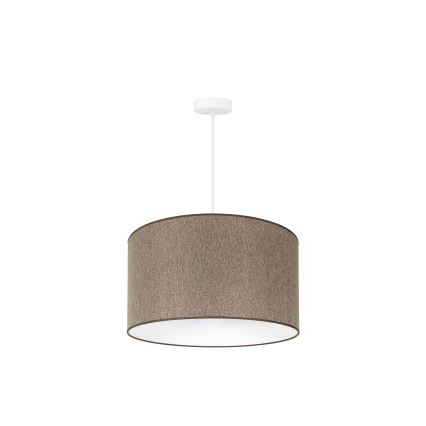 Duolla - Luster na sajli ROLLER ECO RECYCLING 1xE27/15W/230V pr. 45 cm braon